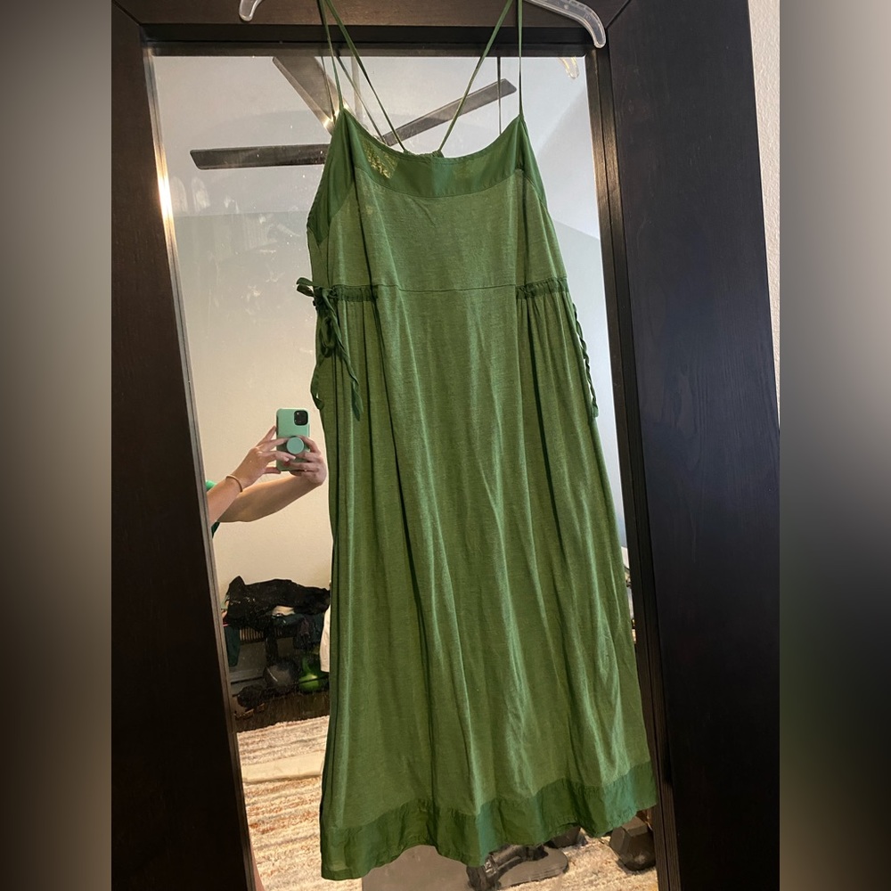 Green boho gap dress